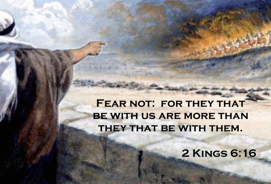 Image result for elisha vision of fiery chariots